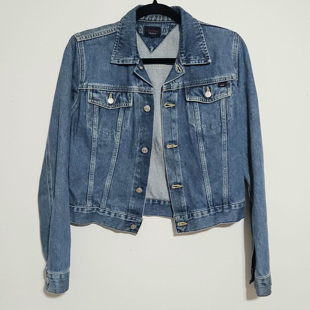 Tommy Jeans Denim Ginny Jacket Womens Size S Medium Wash Blue Trucker